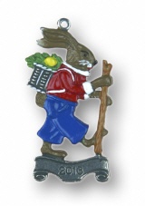 Zinnfigur Jahres-Osterhase 2013