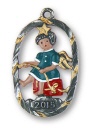 Zinnfigur Jahresengel 2015 doppelseitig, H: 5,5 cm